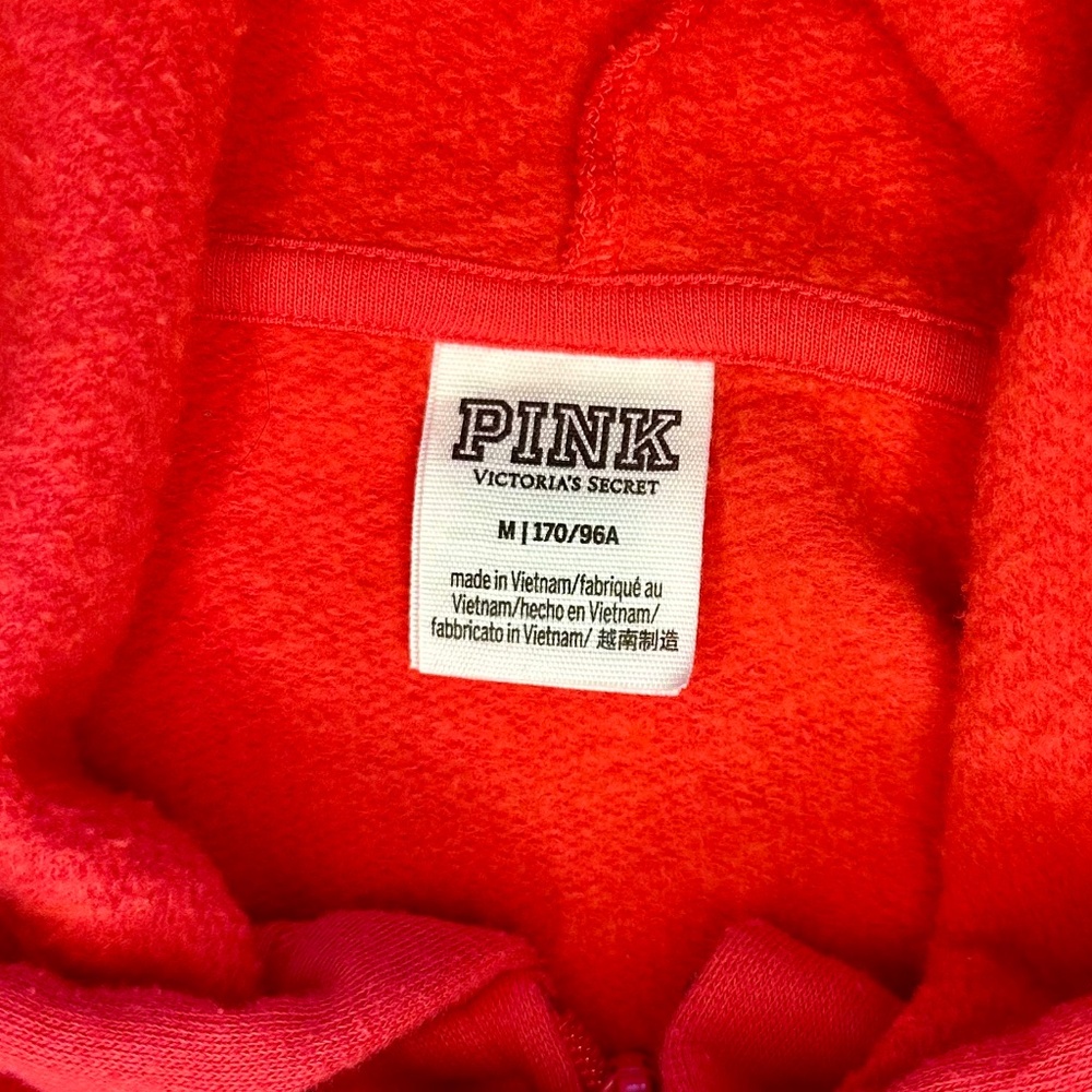 PINK Victoria's Secret Full-Zip Hoodie, Size M - Picture 7 of 9